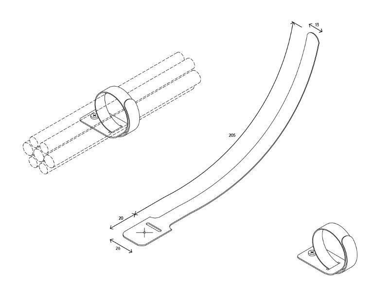 Dataflex Addit Kabelklettverschluss, Detail