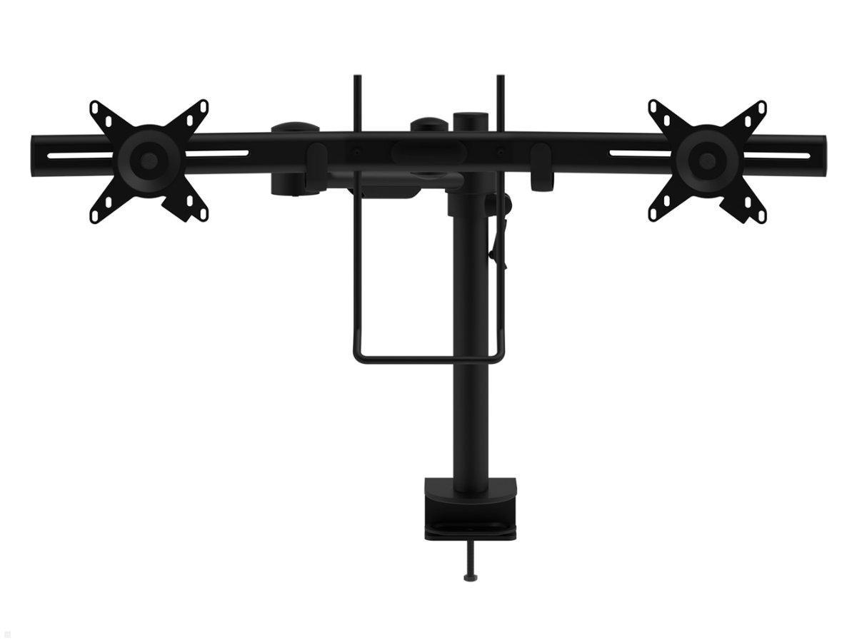 Dataflex Viewmate Dual Monitor Tischhalterung mit Crossbar (52.603), schwarz, drehbar